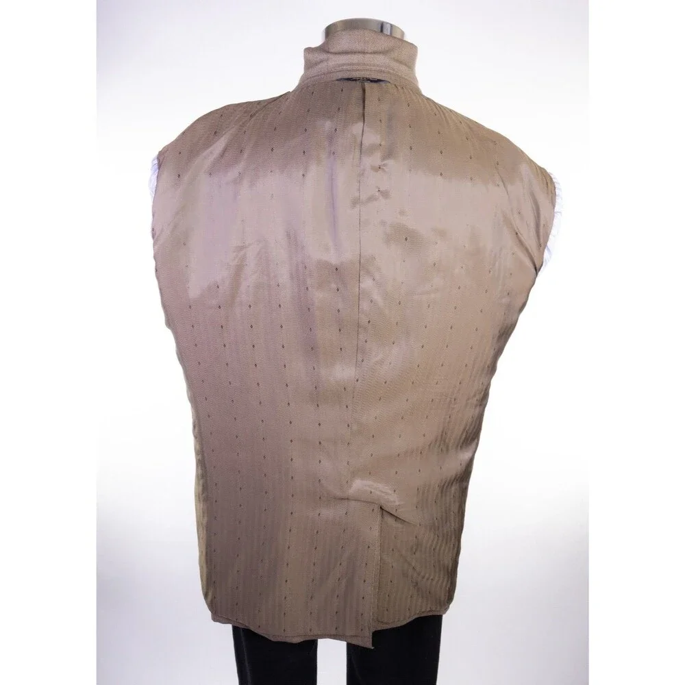 Joseph & Feiss Gold Blazer Mens 48R Beige 100% Wool Sport Coat Jacket Classic